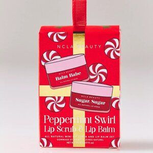 NCLA Beauty Peppermint Swirl Lip Scrub & Lip Balm Set